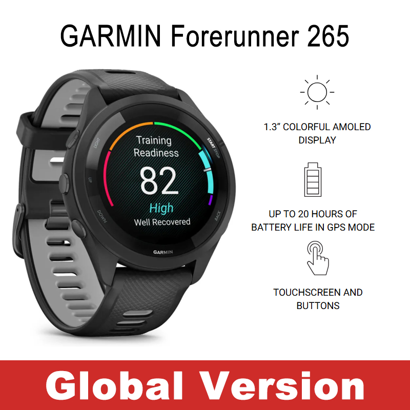 Timex Watches Smartwatch - Garmin Forerunner 265 Lauf-Smartwatch Eingebautes GPS