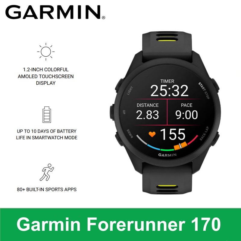 Timex Watches Smartwatch - Garmin Forerunner 170 Smartwatch Professionelle Smartwatch