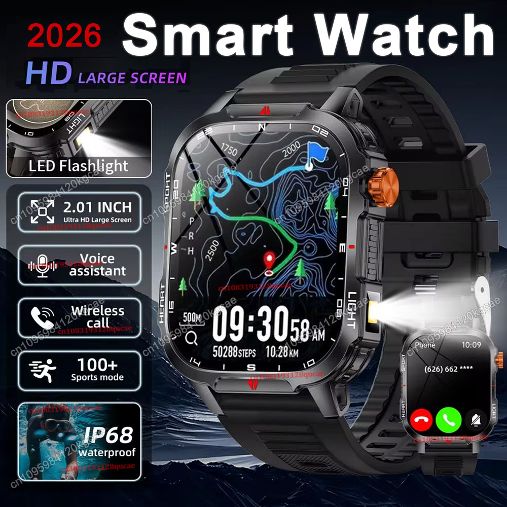 Smartwatch Watches For Women With Gps - 2026 Neue Robuste Militär-GPS-Smartwatch für Herren
