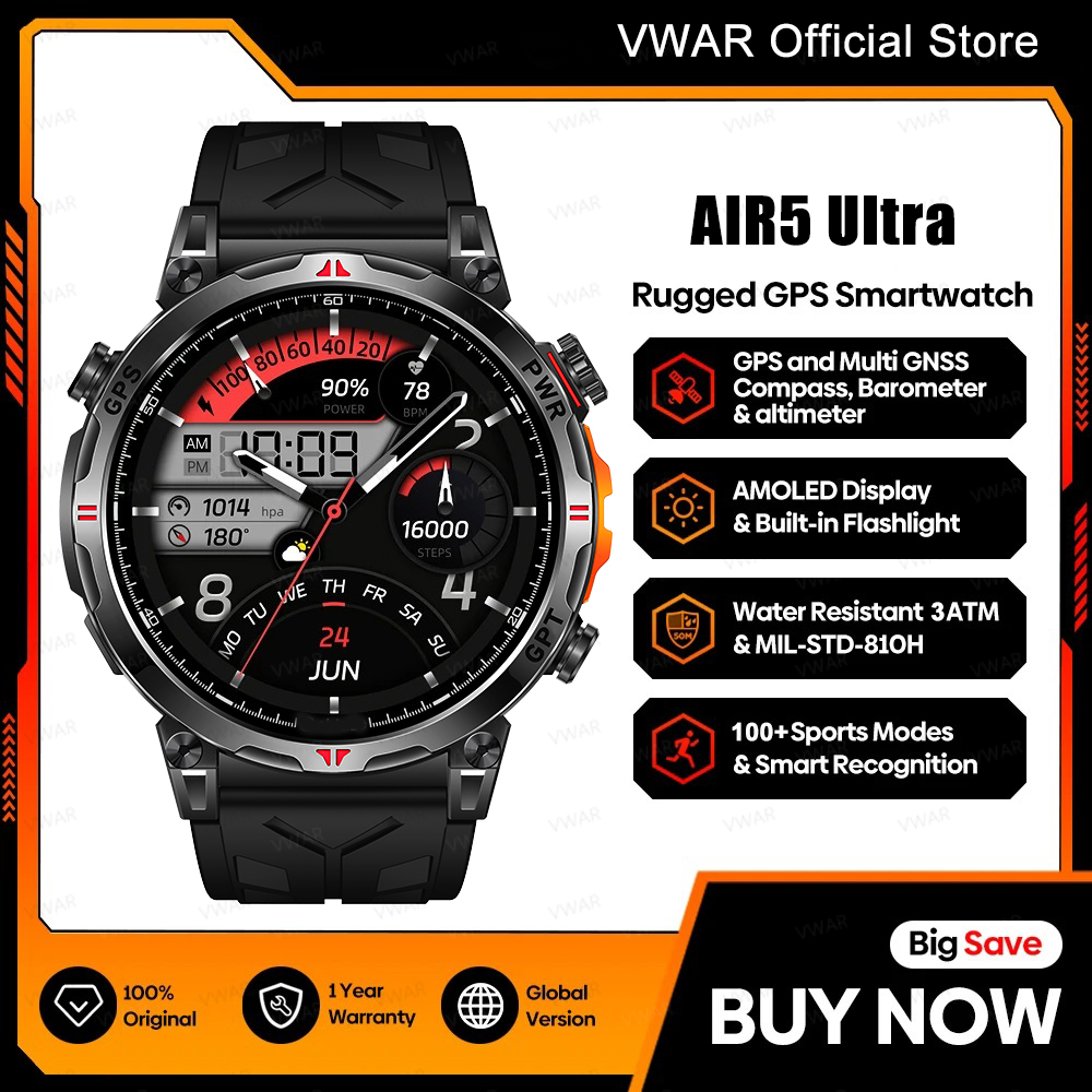 Watch Vs Smartwatch - 2025 Neue VWAR GPS-Smartwatch mit 1,56