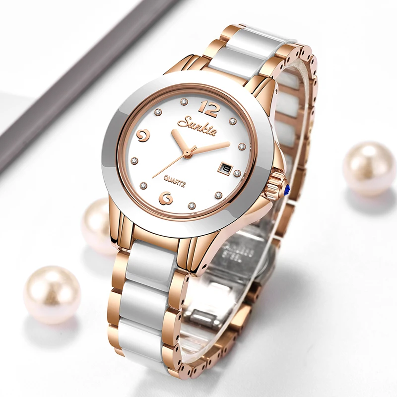 Ladies Fashion Watch - Sunkta Mode Lässig Quarz Frau Uhr