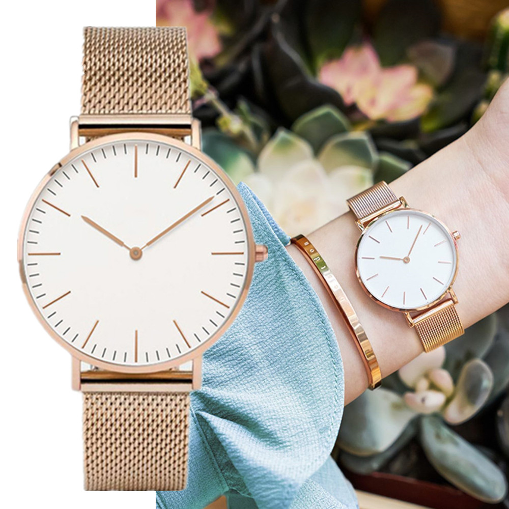 Mesh Stainless Strap - Top Marke Luxus Uhren Frauen Mode