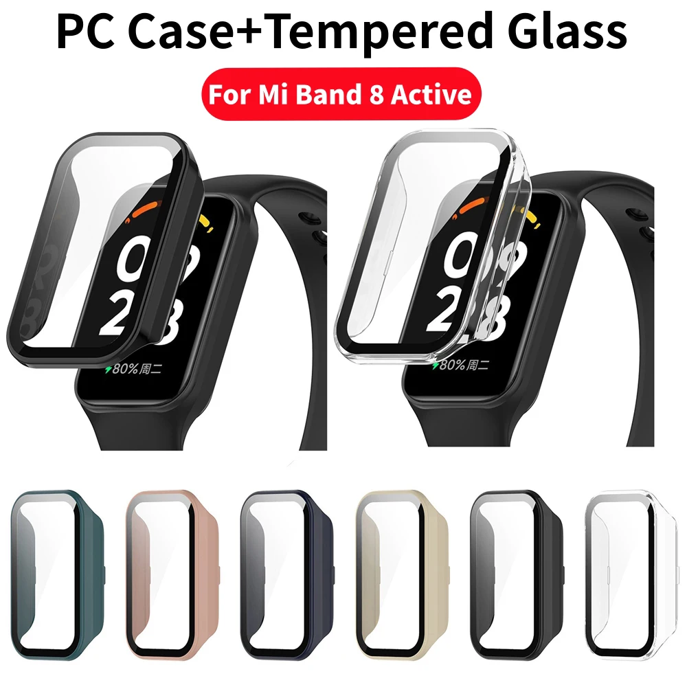 Smartwatch Redmi Watches - PC-Gehäuse + gehärtetes Glas für Xiaomi