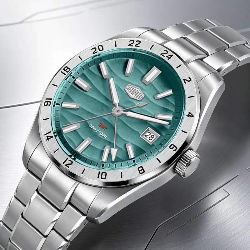 Timex Watches Smartwatch - HEROFORCE Qualitäts-Original GMT Herrenuhr Wasserdicht Leuchtend