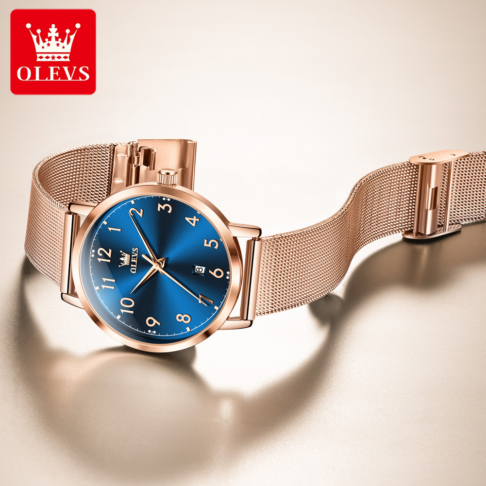 OLEVS 5653 Damenuhren, elegant – Mesh Stainless Strap Bewertung und Preis