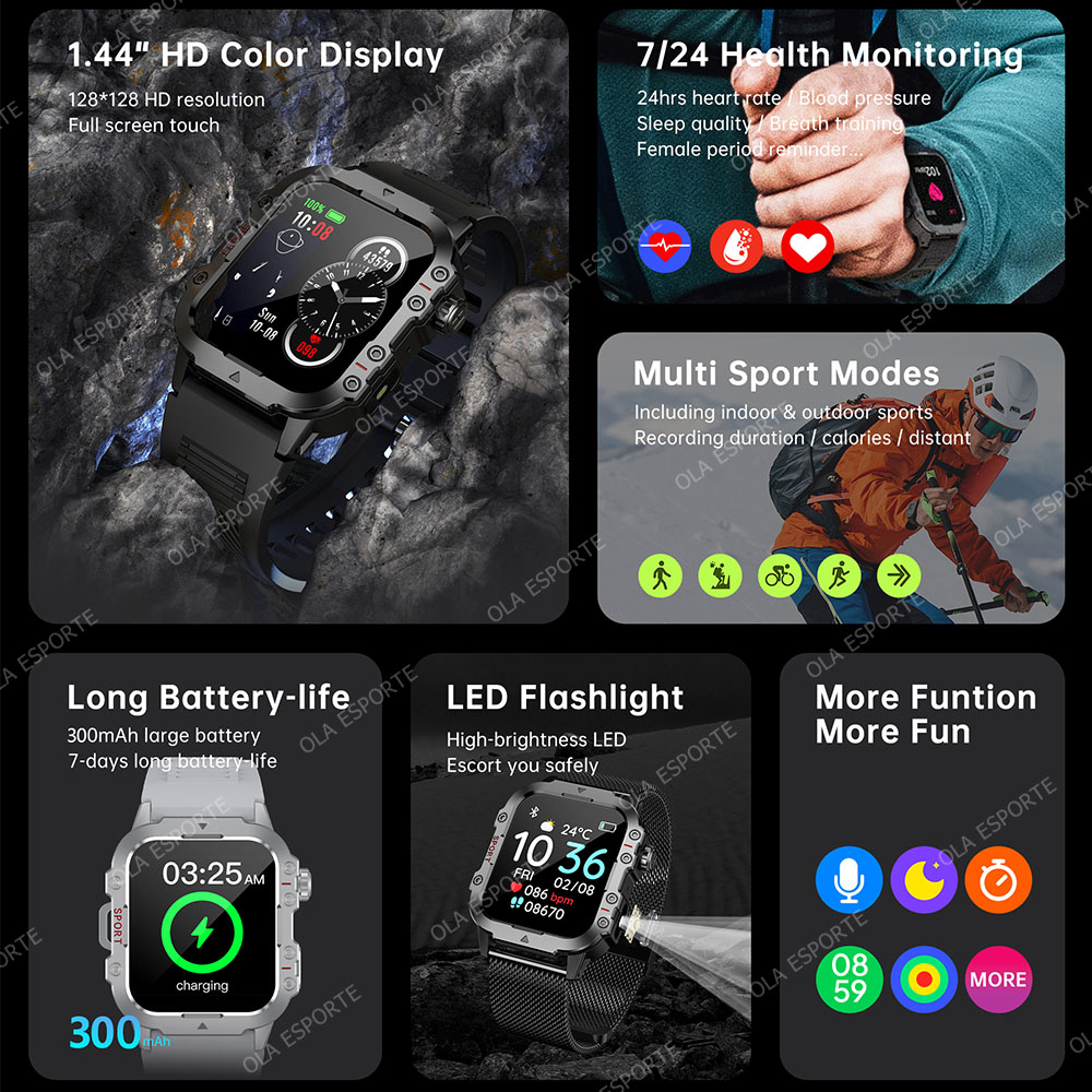 2026 Neue Robuste Militär-GPS- – Smartwatch Watches For Women With Gps Bewertung und Preis