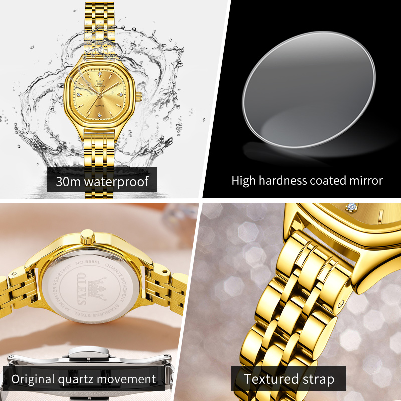 OLEVS 5888 Damenuhren Gold Ori – Ladies Fashion Watch Bewertung und Preis