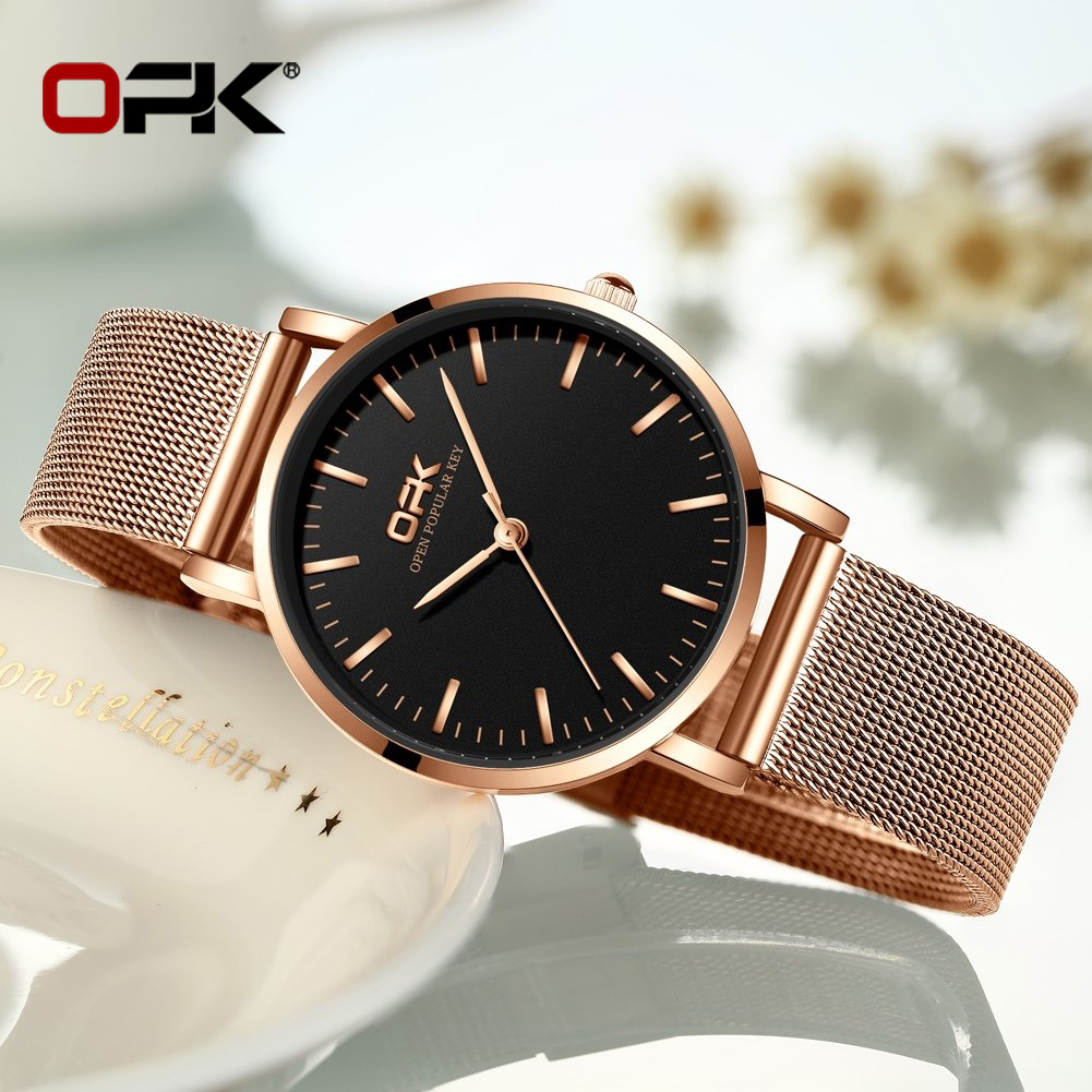 OPK 8101 Damenuhr, einfache Qu – Mesh Stainless Strap Bewertung und Preis