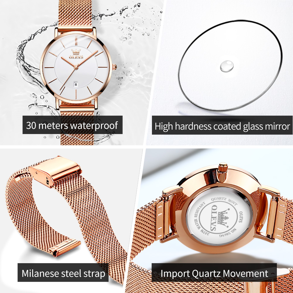OLEVS Damenuhr 5869, elegante  – Ladies Fashion Watch Bewertung und Preis