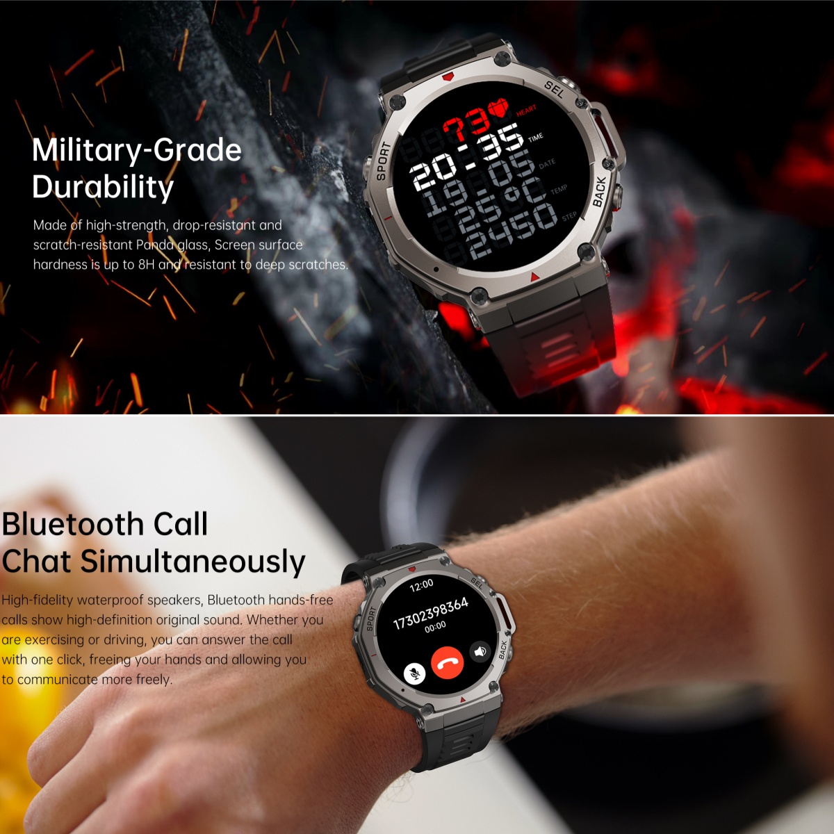 2025 neue Militärische Smart U – Watch Vs Smartwatch Bewertung und Preis