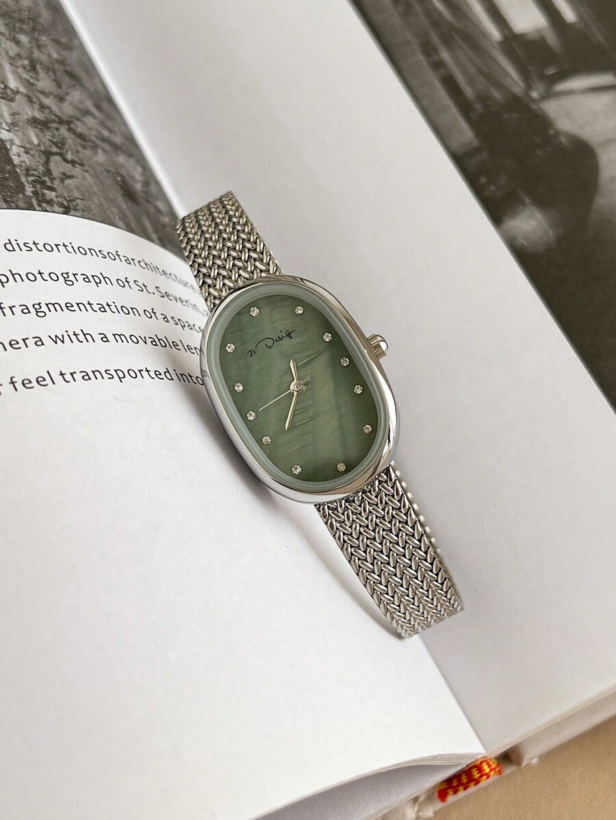 21design ovalförmige Quarzuhr  – Mesh Stainless Strap Bewertung und Preis