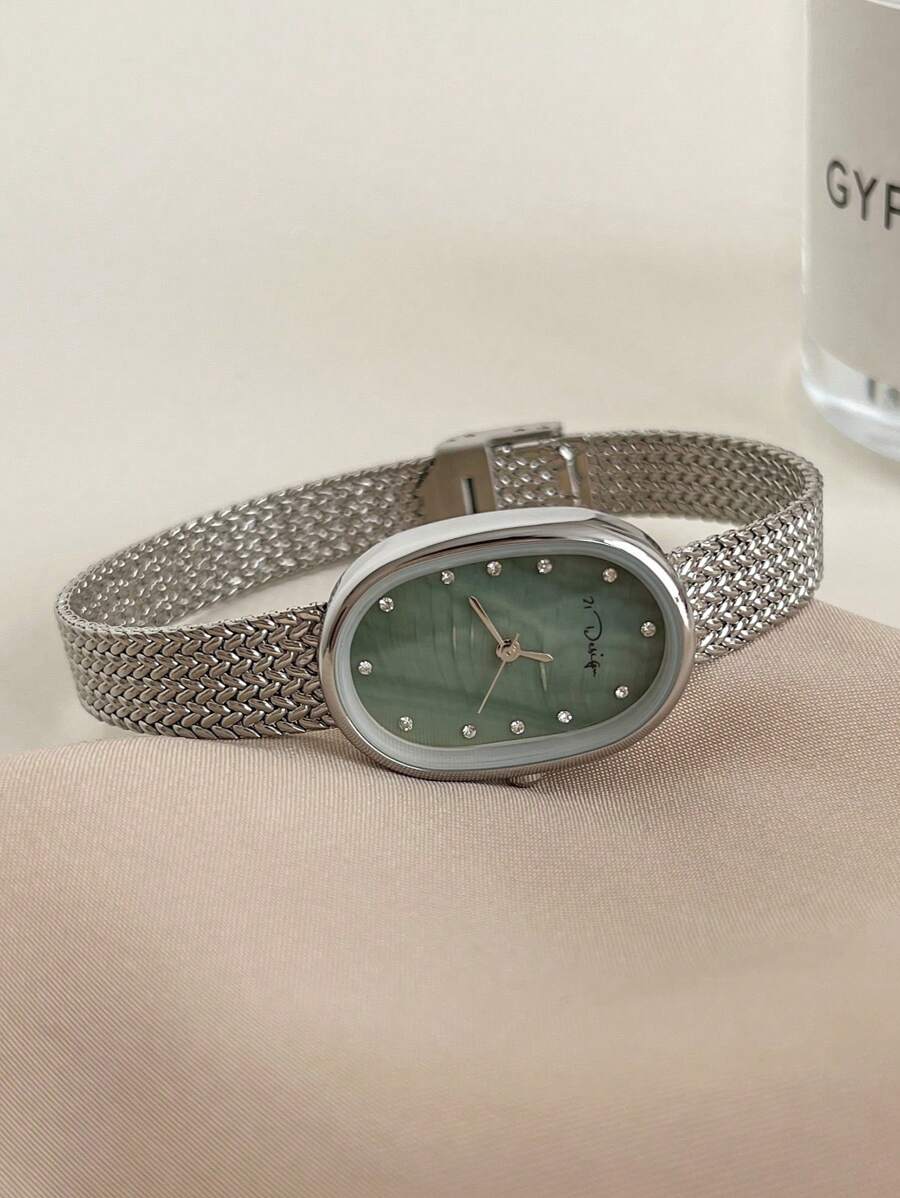 21design ovalförmige Quarzuhr  – Mesh Stainless Strap Bewertung und Preis