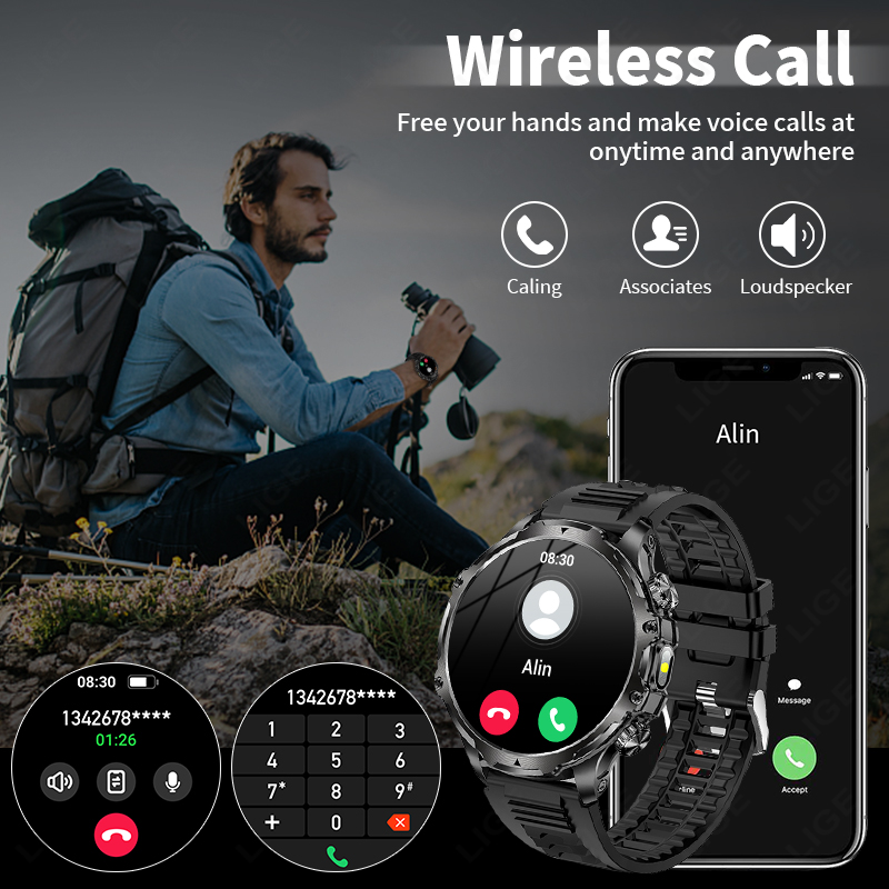 LIGE Smartwatch Militär Männer – Timex Watches Smartwatch Bewertung und Preis