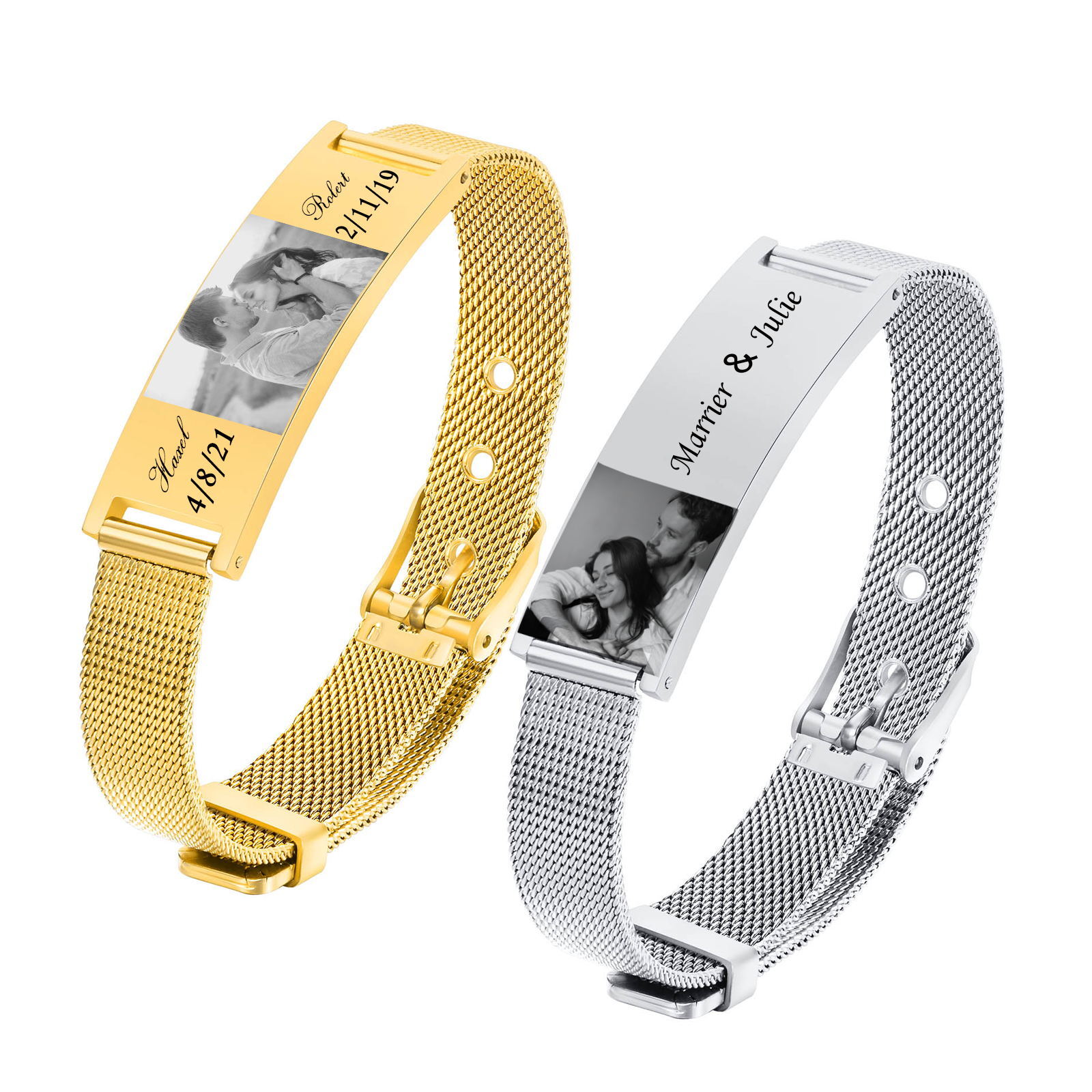 Personal isierte ID Armband fü – Mesh Stainless Strap Bewertung und Preis