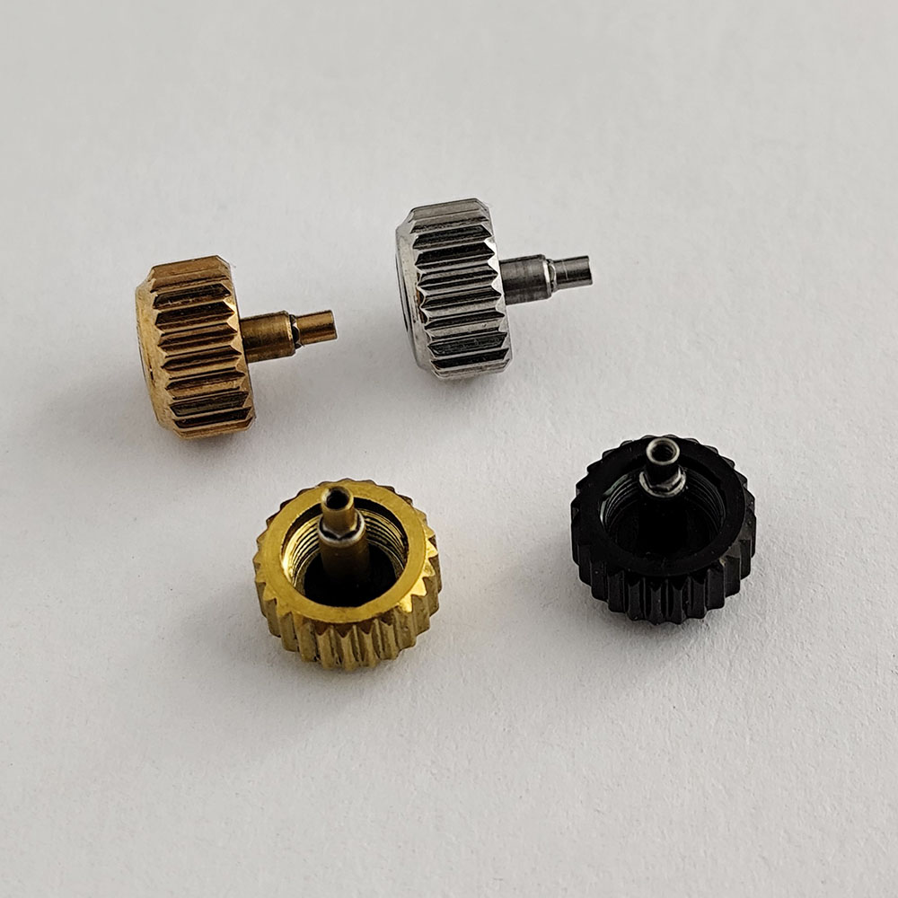 VK63 Krone Silber Schwarz Gold – Watch Crown Pusher Bewertung und Preis