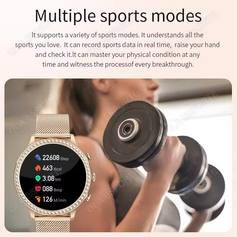 Elegante Damen-Smartwatch mit  – Smartwatch Health Watches For Women Bewertung und Preis